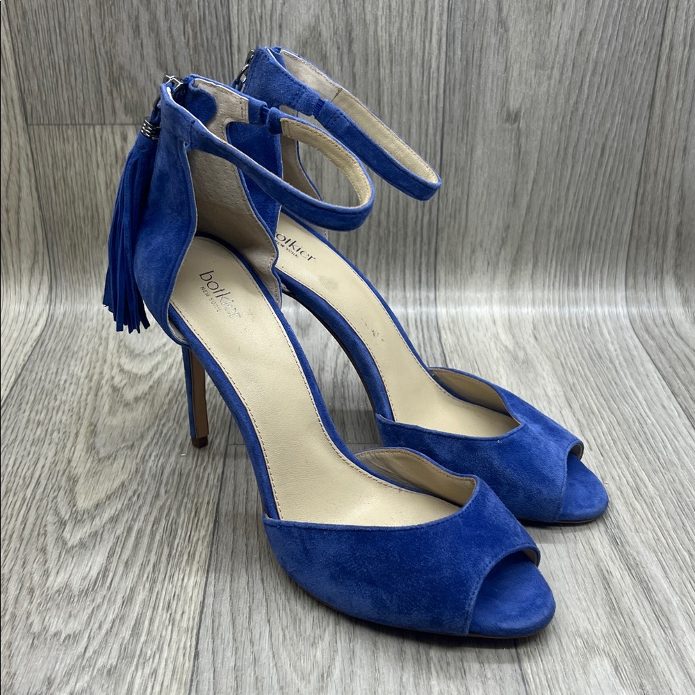 Botkier Blue Suede Heels with Tassel